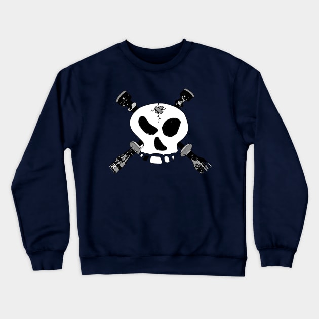 Skull & Cross-Drones Original Crewneck Sweatshirt by Lonely_Busker89